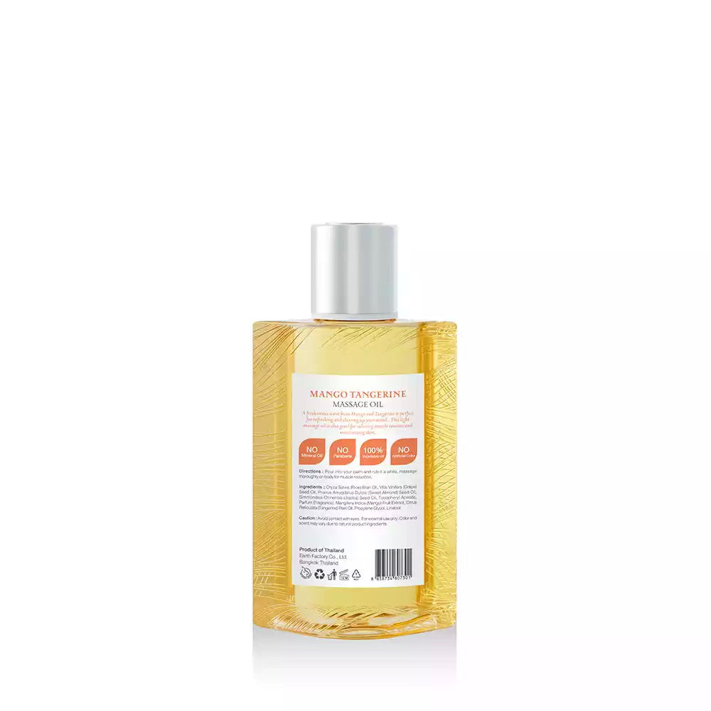 BATH and BLOOM Mango Tangerine Massage Oil Back