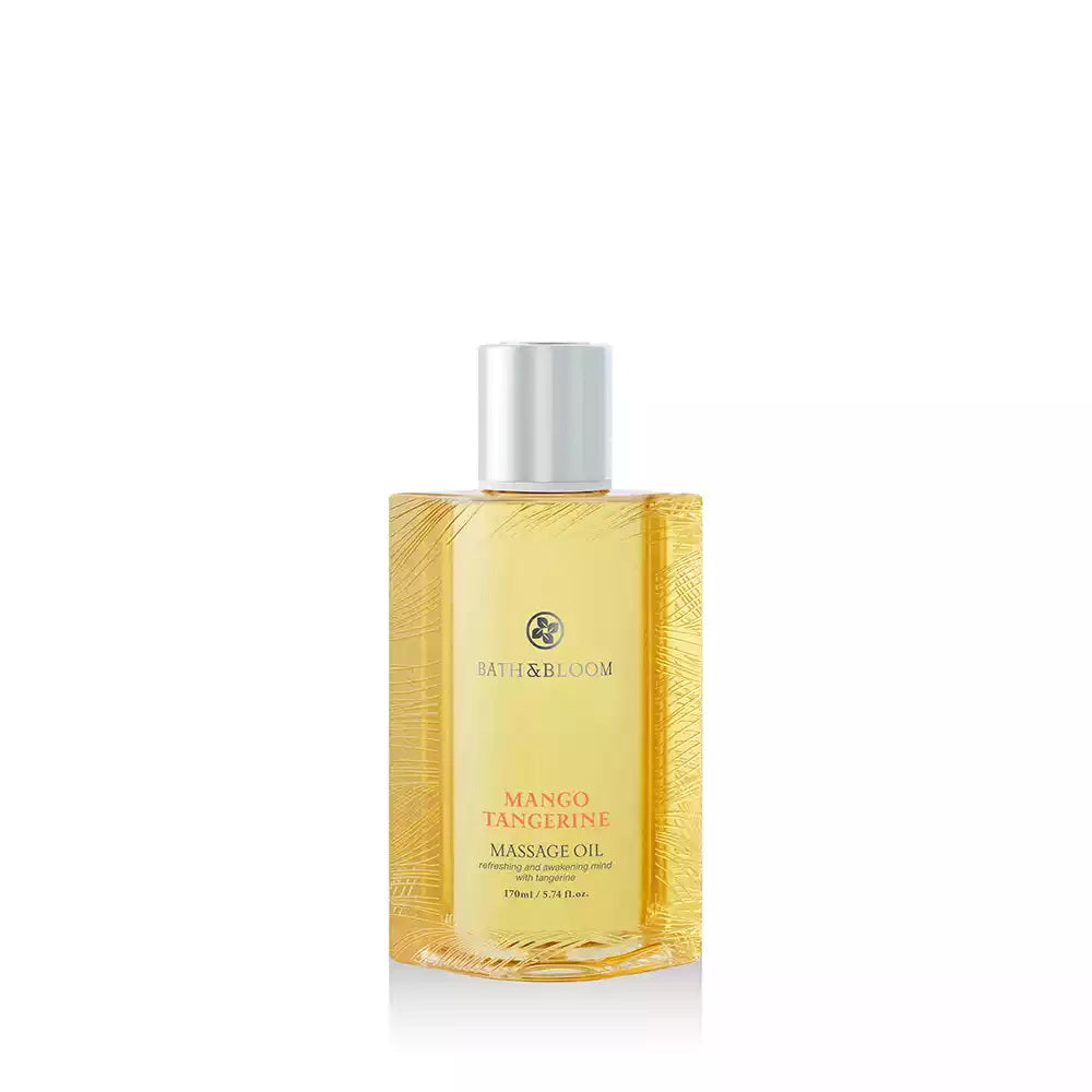 BATH and BLOOM Mango Tangerine Massage Oil Front