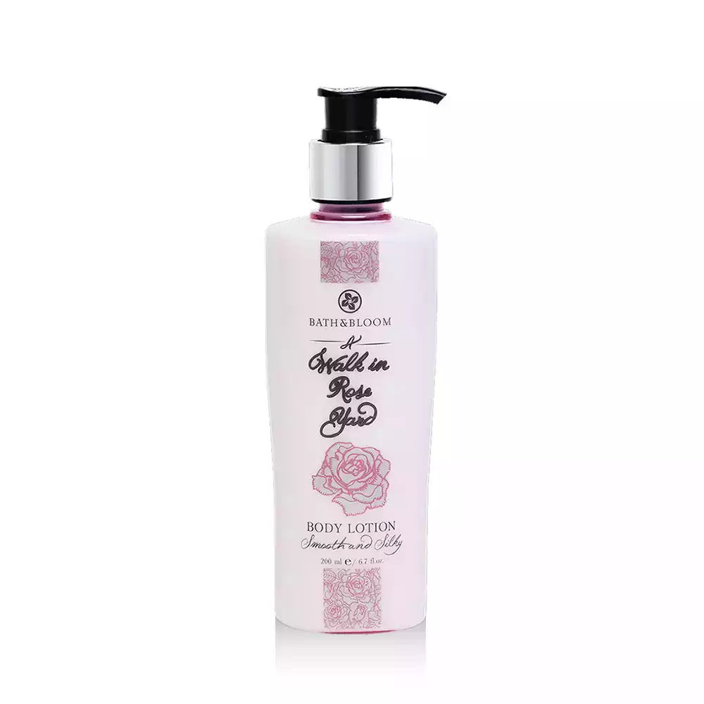 BATH and BLOOM A Walk in Rose Yard Body Lotion  Front