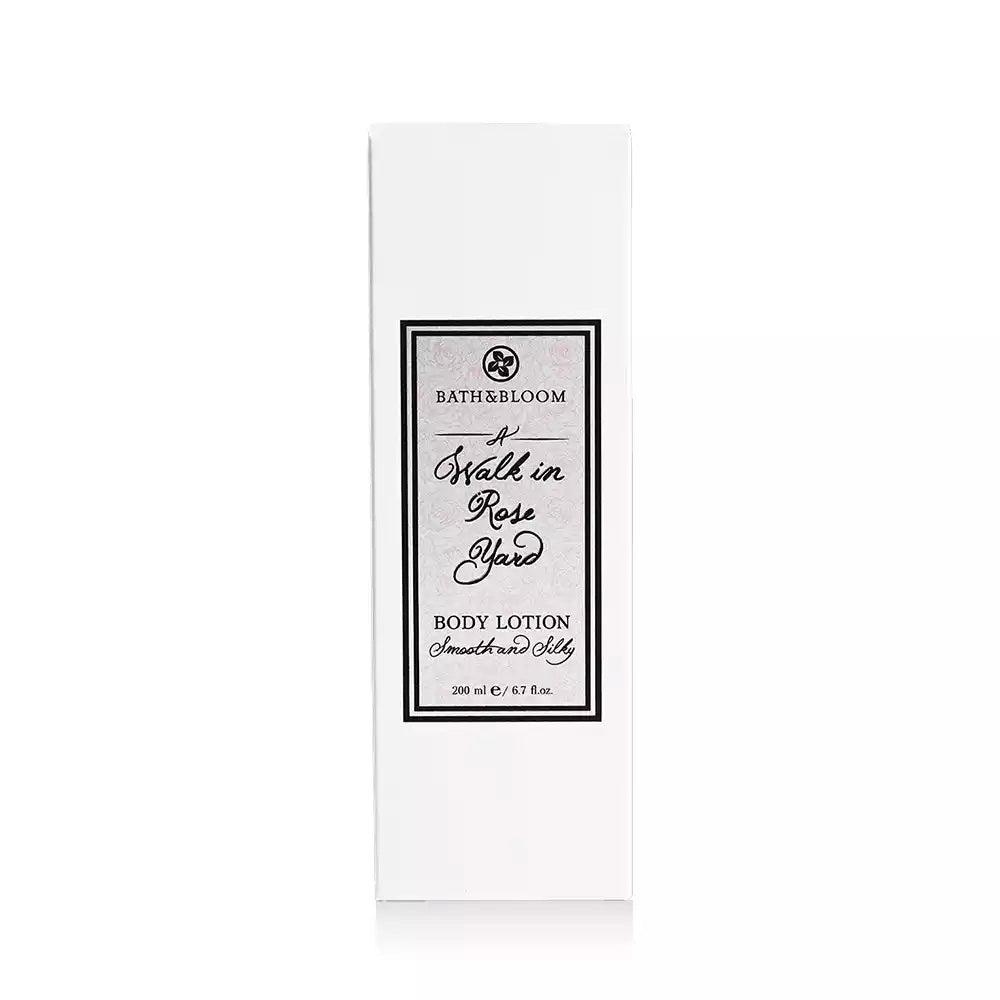 BATH and BLOOM A Walk in Rose Yard Body Lotion  Package