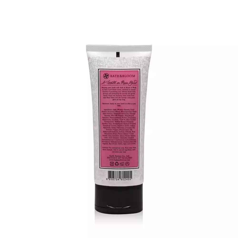 BATH and BLOOM A Walk in Rose Yard Hand Cream Back