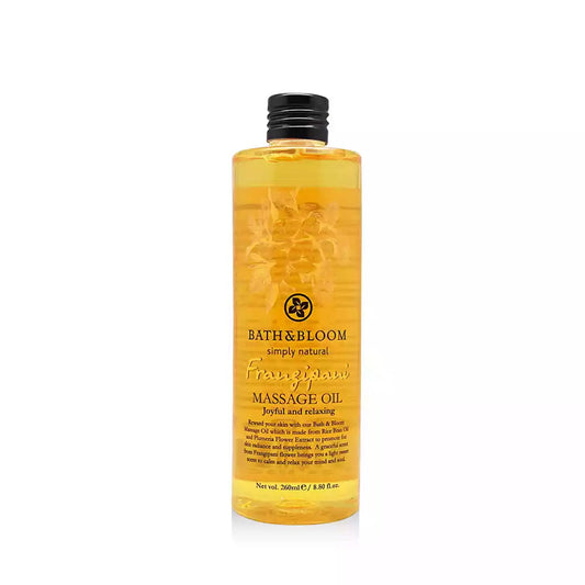 BATH and BLOOM Frangipani Massage Oil  Front