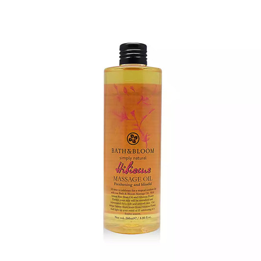 BATH and BLOOM Hibiscus Massage Oil Front