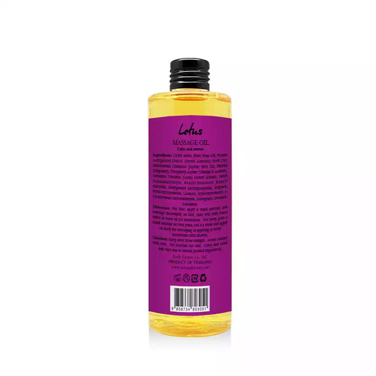 BATH and BLOOM Lotus Massage Oil Back