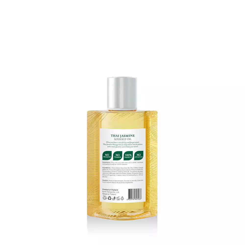 BATH and BLOOM Thai Jasmine Massage Oil Back