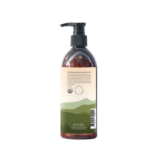 PHUTAWAN Organic Lemongrass Shower Gel 10.82 Fl Oz. (Pack of 2)