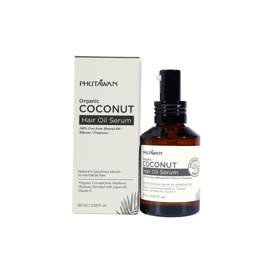 PHUTAWAN Organic Coconut Hair Oil Serum Front