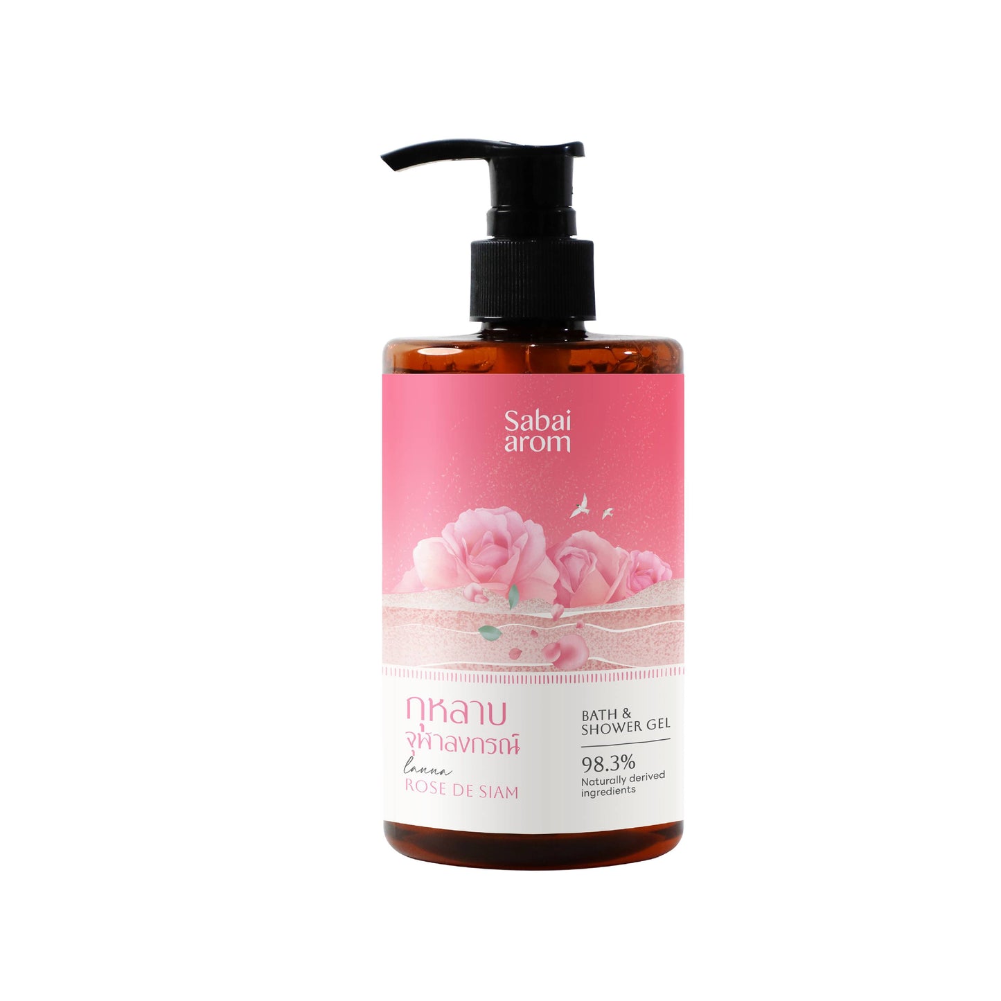 SABAI AROM Lanna Rose De Siam Bath and Shower Gel